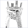 18K White Gold 0.86 ct Diamond Engagement Ring Setting - 24diamonds.com