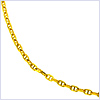 10K Yellow Gold Womens Mariner Ankle Bracelet 10 5/16 Inches - 24diamonds.com