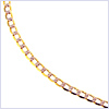 10K Two Tone Gold Womens Ankle Bracelet 10 Inches - 24diamonds.com