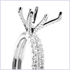 18K White Gold 0.86 ct Diamond Engagement Ring Set - 24diamonds.com