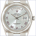 Rolex Oyster Perpetual Day-Date Mens Watch 118206-BLR - 24diamonds.com