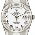 Rolex Oyster Perpetual Day-Date Mens Watch 118209-WRO - 24diamonds.com