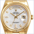 Rolex Oyster Perpetual Day-Date Mens Watch 118238-MDP - 24diamonds.com