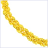 10K Yellow Gold Women's Ankle Bracelet 252 mm - 24diamonds.com