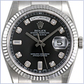 Rolex Oyster Perpetual Day-Date Mens Watch 118239-BKDP - 24diamonds.com