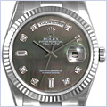 Rolex Oyster Perpetual Day-Date Mens Watch 118239-DMDP - 24diamonds.com