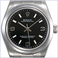 Rolex Oyster Perpetual Mid-Size Watch 177200-BKSO - 24diamonds.com