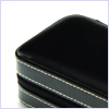 Intica FJ-185LE Black Two Watch Zipper Travel Case - 24diamonds.com