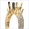 18K Yellow Gold 0.75 ct Diamond Engagement Ring Setting - 24diamonds.com