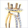 18K Yellow Gold 1.11 ct Diamond Engagement Ring Setting - 24diamonds.com