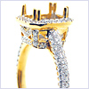 18K Yellow Gold 0.87 ct Diamond Engagement Ring Setting - 24diamonds.com