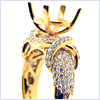 18K Yellow Gold 1.55 ct Diamond Engagement Ring Setting - 24diamonds.com