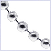 10K White Gold Men's Bead Chain 516 mm - 24diamonds.com