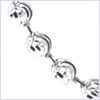 10K White Gold Men's Bead Chain 672 mm - 24diamonds.com