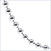 10K White Gold  Womens Bead Chain 16 Inches - 24diamonds.com
