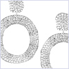 14K White Gold 8.14 ct Diamond Womens Earrings - 24diamonds.com