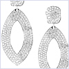 14K White Gold 7.41 ct Diamond Womens Earrings - 24diamonds.com