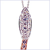 18K Three Tone Gold 2.48 ct Diamond Women's Pendant - 24diamonds.com