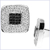 18K White Gold Men's 2.97 ct Diamond Cuff Links - 24diamonds.com