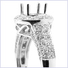 14K White Gold 0.89 ct Diamond Engagement Ring Setting - 24diamonds.com