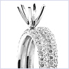 18K White Gold 1.45 ct Diamond Engagement Ring Set - 24diamonds.com