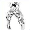 14K White Gold 0.33 ct Diamond Engagement Ring Setting - 24diamonds.com