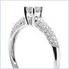 14K White Gold 0.81 ct Diamond Engagement Ring - 24diamonds.com