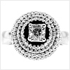 14K White Gold 1.07 ct Diamond Womens Engagement Ring - 24diamonds.com