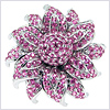 14K White Gold 1.44 ct Pink Sapphire Womens Ring - 24diamonds.com
