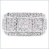 14K White Gold 1.10 ct Diamond Mens Ring - 24diamonds.com