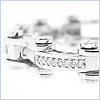 14K White Gold 0.93 ct Diamond Mens Bracelet 8 7/8 Inches - 24diamonds.com