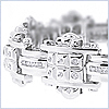 14K White Gold 0.92 ct Diamond Mens Bracelet 8 11/16 Inches - 24diamonds.com