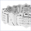 14K White Gold 2.36 ct Diamond Mens Bracelet 8 1/2 Inches - 24diamonds.com