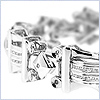 14K White Gold 0.78 ct Diamond Mens Bracelet 8 5/8 Inches - 24diamonds.com