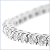 14K White Gold 5.09 ct Diamond Womens Bracelet 7 1/16 Inches - 24diamonds.com