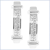 14K White Gold 0.33 ct Diamond Womens Hoop Earrings - 24diamonds.com