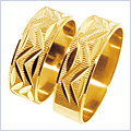 10K Yellow Gold Wedding Bands Set - 24diamonds.com