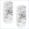 14K White Gold 0.06 ct Diamond Womens Hoop Earrings - 24diamonds.com