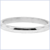 10K White Gold Unisex Wedding Band - 24diamonds.com