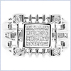 14K White Gold 0.62 ct Diamond Mens Black Ring - 24diamonds.com