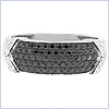 14K White Gold 0.58 ct Diamond Mens Ring - 24diamonds.com