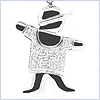 14K White Gold Boy 0.30 ct Diamond Womens Pendant - 24diamonds.com