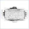 14K White Gold Mens 1.03 ct Diamond Ring - 24diamonds.com