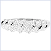 14K White Gold 0.36 ct Diamond Womens Ring - 24diamonds.com