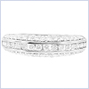 14K White Gold 0.80 ct Diamond Womens Ring - 24diamonds.com