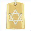 14K Yellow Gold 0.66 ct Diamond Unisex Pendant - 24diamonds.com