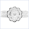 14K White Gold 1.32 ct Diamond Engagement Ring - 24diamonds.com