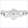 14K White Gold 0.55 ct Diamond Engagement Ring - 24diamonds.com