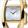 Gucci 123 Chiodo Square Gold Womens Watch YA123504 - 24diamonds.com