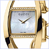 Gucci 123 Chiodo Square Gold Womens Watch YA123505 - 24diamonds.com